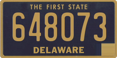 DE license plate 648073