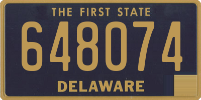 DE license plate 648074