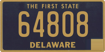 DE license plate 64808