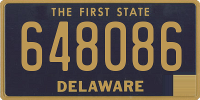 DE license plate 648086