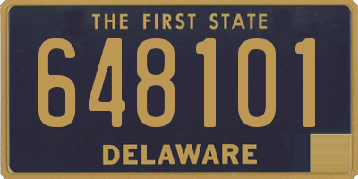 DE license plate 648101