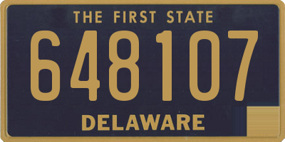 DE license plate 648107