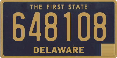 DE license plate 648108