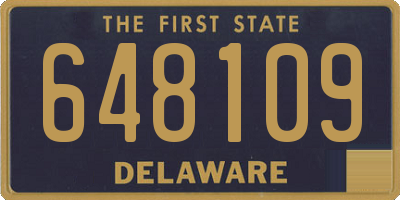 DE license plate 648109
