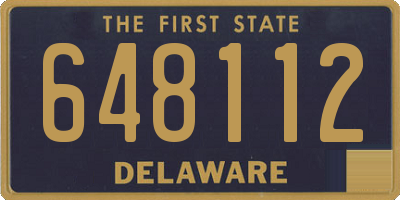 DE license plate 648112