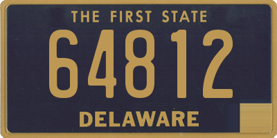 DE license plate 64812