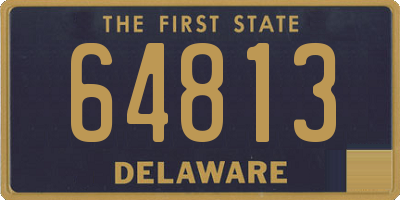 DE license plate 64813