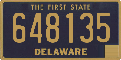 DE license plate 648135