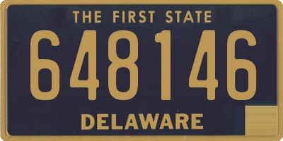 DE license plate 648146