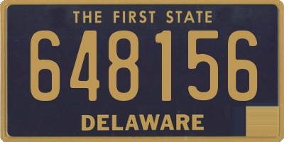DE license plate 648156