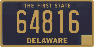 DE license plate 64816