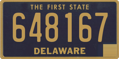DE license plate 648167