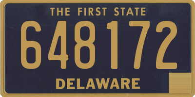 DE license plate 648172