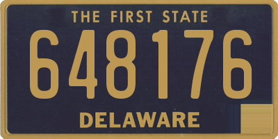 DE license plate 648176