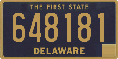 DE license plate 648181