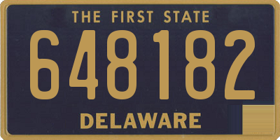DE license plate 648182