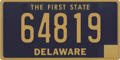 DE license plate 64819