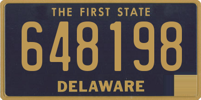 DE license plate 648198