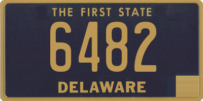 DE license plate 6482
