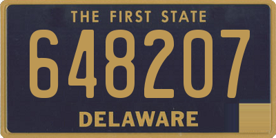 DE license plate 648207