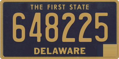 DE license plate 648225