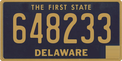 DE license plate 648233