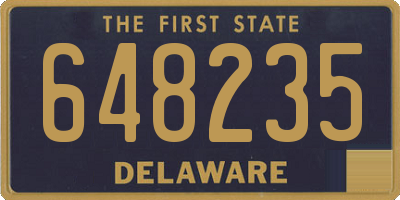 DE license plate 648235