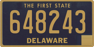 DE license plate 648243