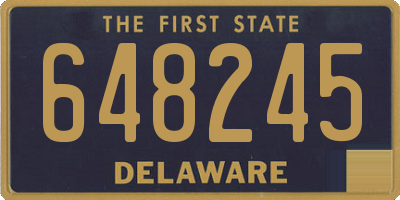 DE license plate 648245