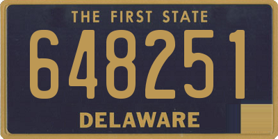 DE license plate 648251