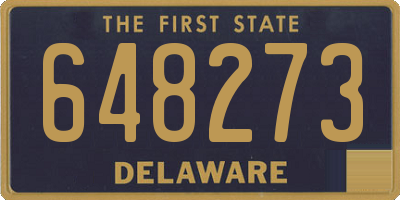 DE license plate 648273