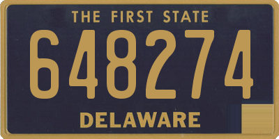 DE license plate 648274