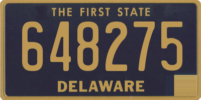 DE license plate 648275