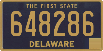 DE license plate 648286