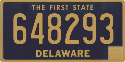 DE license plate 648293