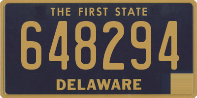 DE license plate 648294