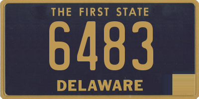 DE license plate 6483