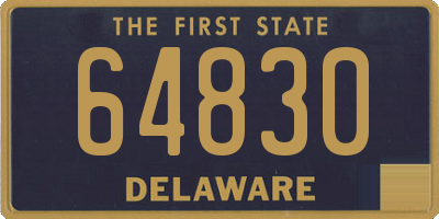 DE license plate 64830