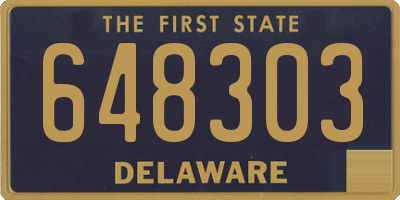 DE license plate 648303