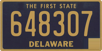 DE license plate 648307