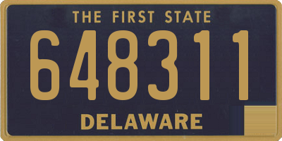 DE license plate 648311