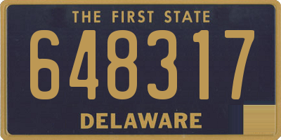 DE license plate 648317