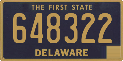 DE license plate 648322