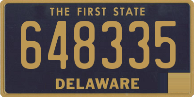 DE license plate 648335