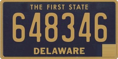DE license plate 648346