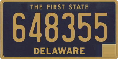 DE license plate 648355