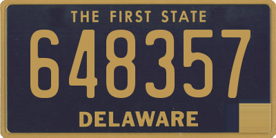 DE license plate 648357