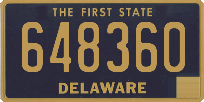 DE license plate 648360