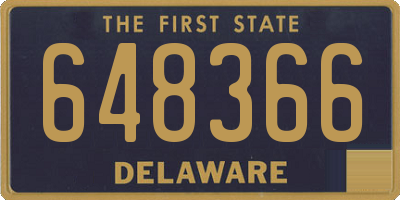DE license plate 648366