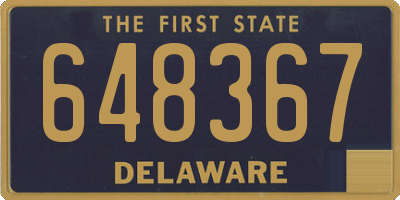 DE license plate 648367